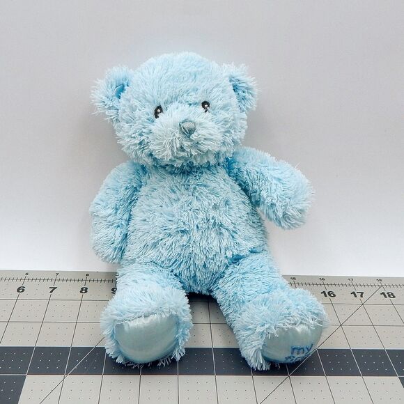 Gund My First Teddy Bear Baby Stuffed Animal Small Blue 10 Inch Plush 021033 - Picture 1 of 8
